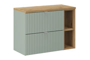 Set mobili bagno 80 cm con piano Line Reed Green 80 cm