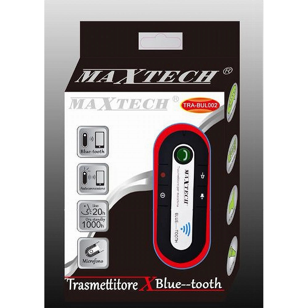 Trade Shop - Trasmettitore Per Auto Macchina Bluetooth Microfono Vivavoce Speaker Tra-bul002 -