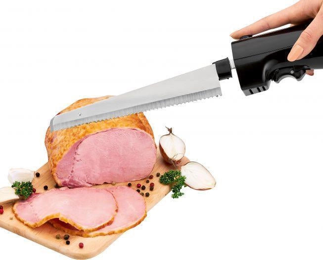 Clatronic EM 3702 coltello elettrico 120 W Nero, Argento