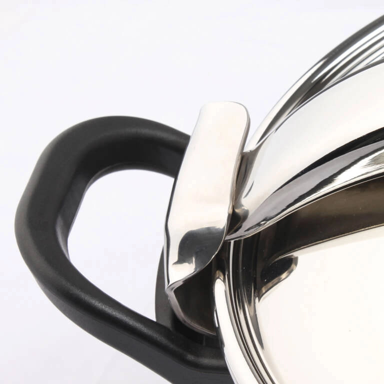 Pentola a pressione 6 litri acciaio inox 18/8, diametro 22 cm, 60kPa, fondo termodiffusore, per tutti i fuochi - SOGO