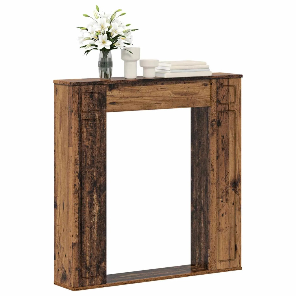 Cornice per camino Legno antico 100 x 20 x 100 cm 8006622
