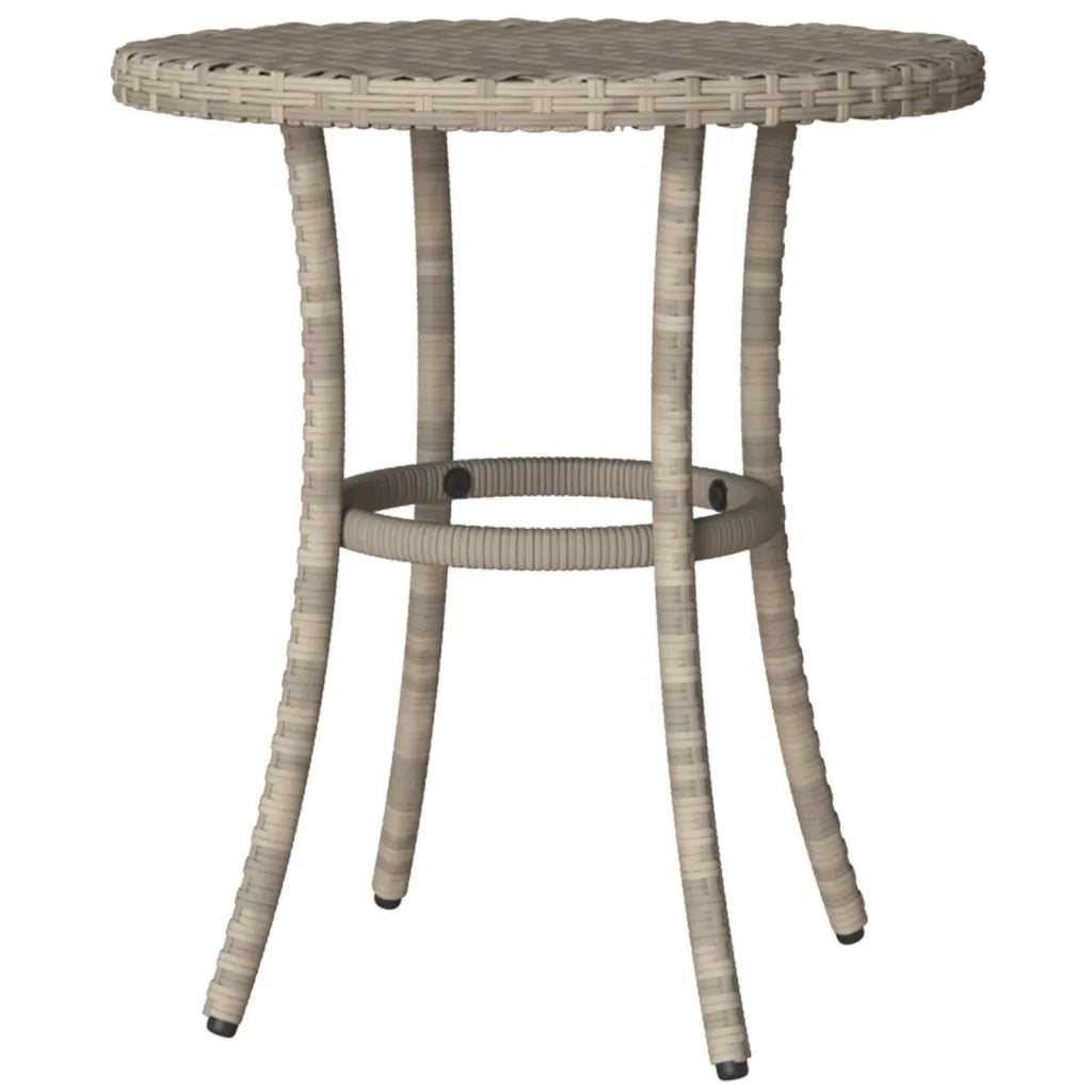 Set da Bistrò 3 pz con Cuscini Grigio Chiaro in Polyrattan 365230
