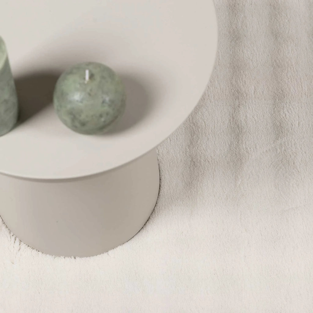 Tappeti per area Rotondo SIROLO Crema Ø 200 CM Poliestere 42022738