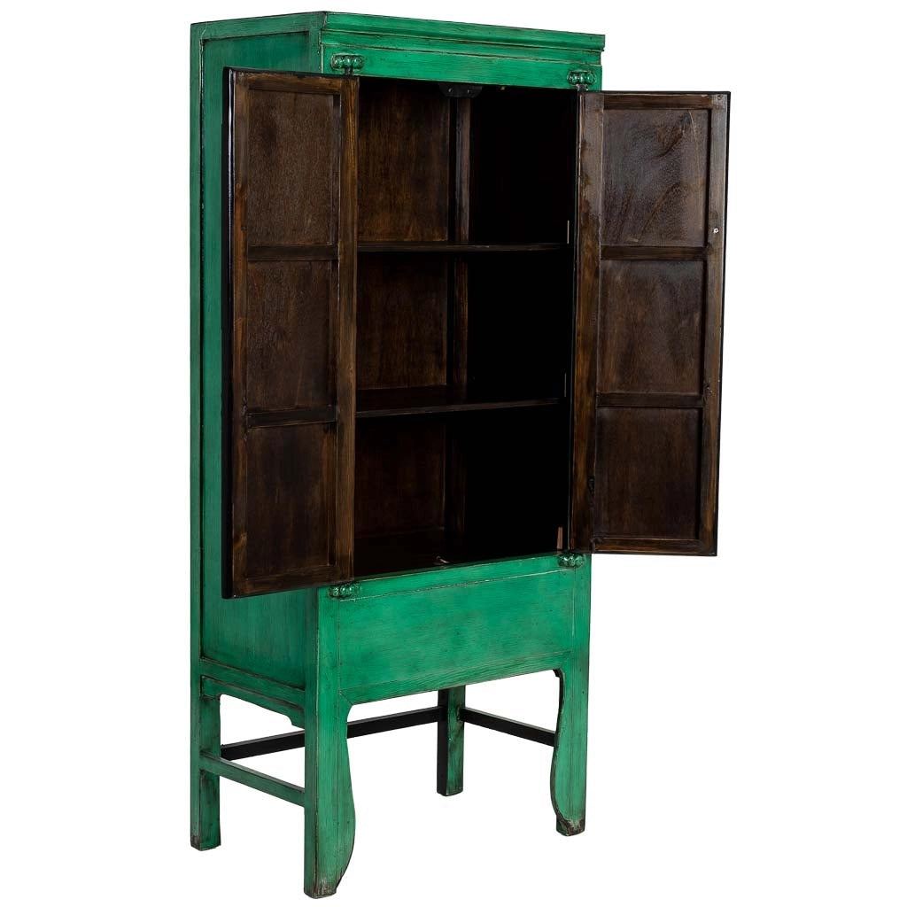 Armadio in legno verde 84x50x194h cm