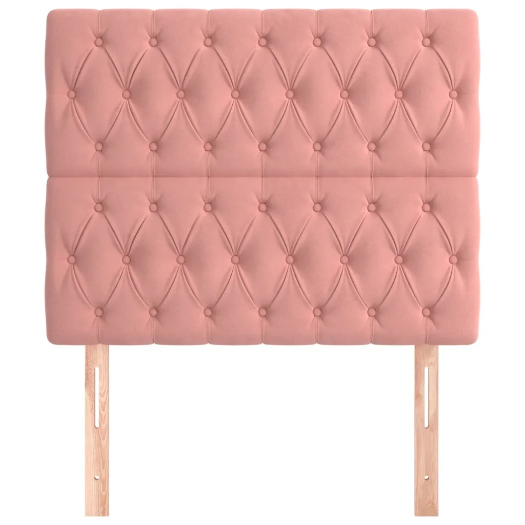 Testiera | Testata Rosa 90x7x118/128 cm Velluto