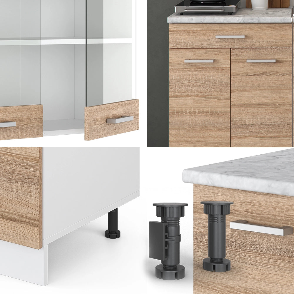 Vicco Cucina monoblocco Sonoma 140 cm , PL Marmo