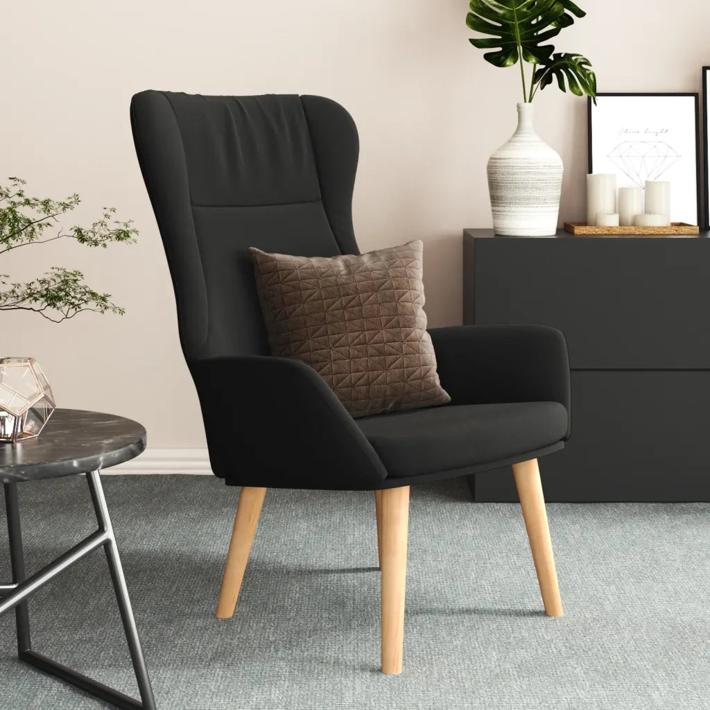 Sedia Relax Nera in Tessuto 341400