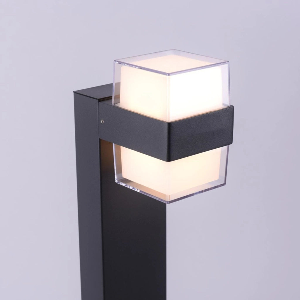Paletto da giardino moderno LED 8W 3000K antracite