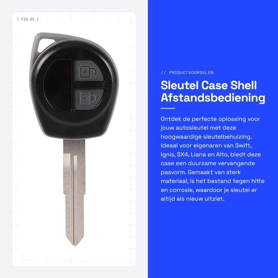 Cassafissa Autochiave - Substitutivo - Kit di Protezione - Antisfrega - Materiale Polimero/Metallo - Adatto per Swift/Ignis/SX4/Liana/Alto - Alta Durezza
