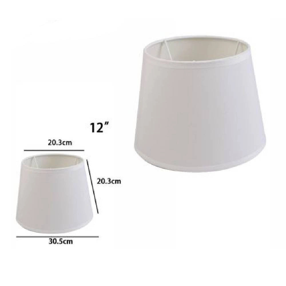 Trade Shop - Paralume Conico Cilindro Cappello Ricambio Per Lampada E Applique In Tessuto Tnt -