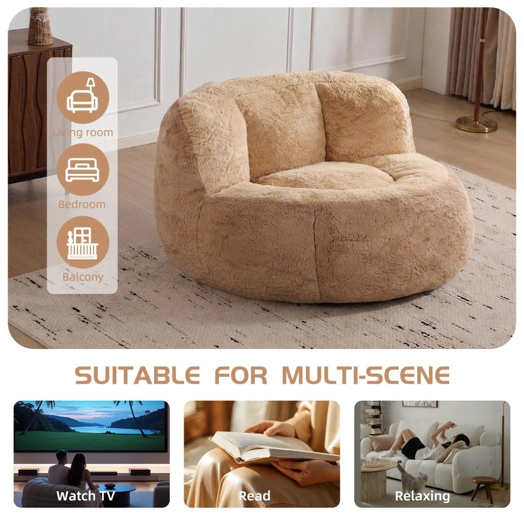 Poltrona Bean Bag ¨C Minimal ¨C Marrone+Cammello