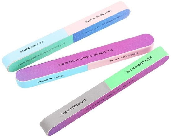 Strumento multifacciale per manicure professionale - Cura e cura delle unghie - Strumento pedicure colorato - Lisciare e styling - Adatto per..