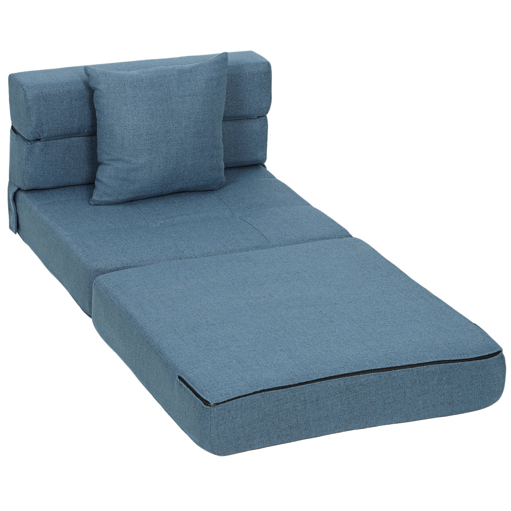Letto a soppalco imbottito ¨C zephmum ¨C blu scuro 70x70x61