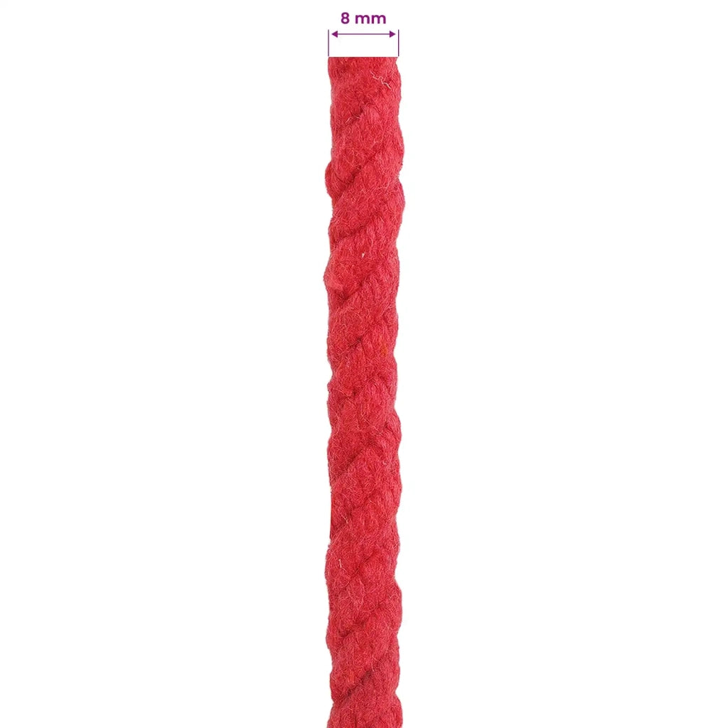 Corda | Fune Rosso 0,8 x 0,8 x 10000 cm Cotone