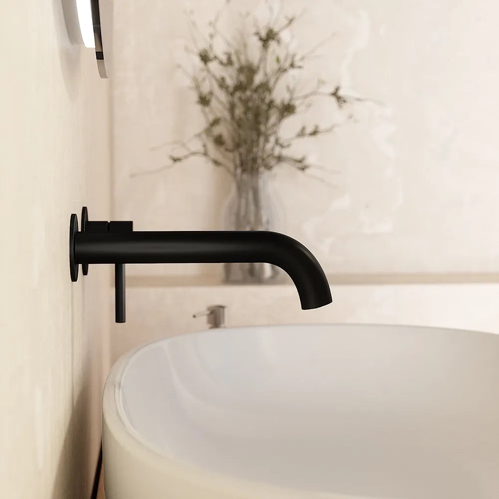 Miscelatore lavabo ad incasso nero opaco | Bette