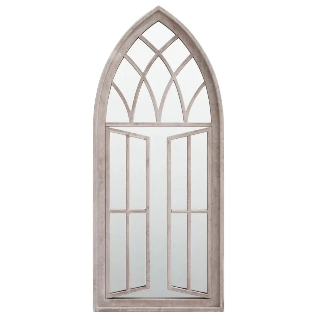 Specchio da Giardino Sabbia 70x30 cm in Ferro per Uso Esterno 318363