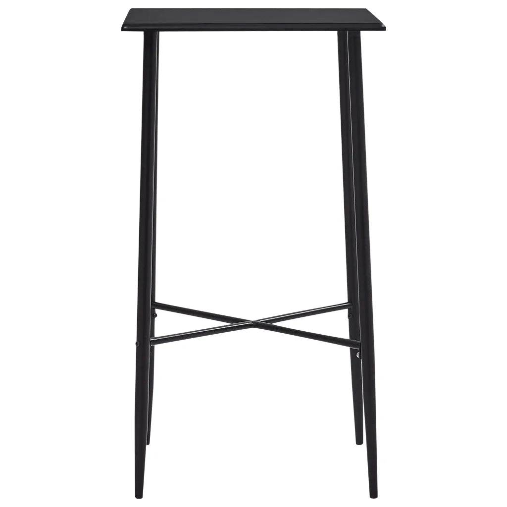 Tavolo da Bar Nero 60x60x111 cm in MDF 281549