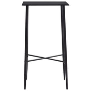 Tavolo da Bar Nero 60x60x111 cm in MDF 281549