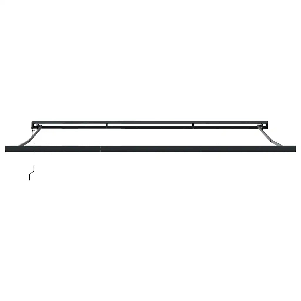 Tenda Retrattile Antracite e Bianca 5x3 m Tessuto e Alluminio 3216142