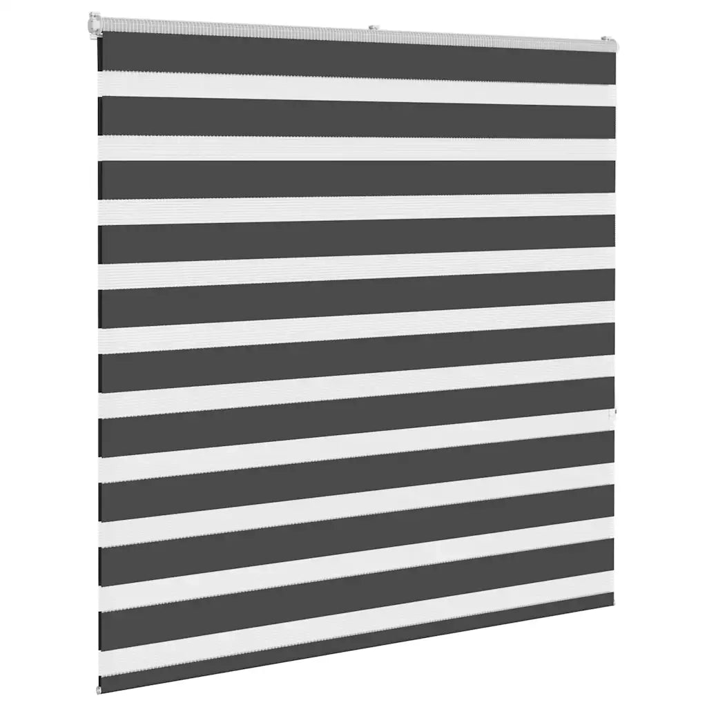 Tenda a rullo | Tenda avvolgibile Zebra Nero Larghezza Tessuto 145,9 cm Poliestere
