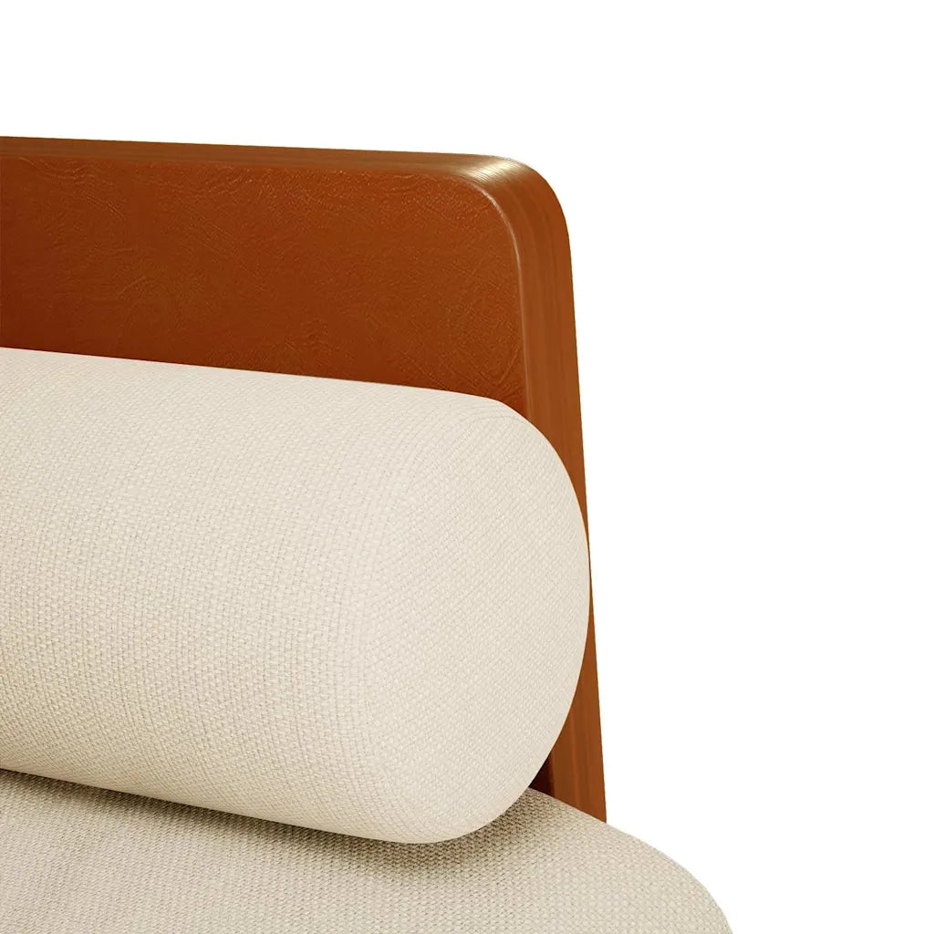 Divano Divanetto con Cuscini Bolster 110 cm Lino 4100606