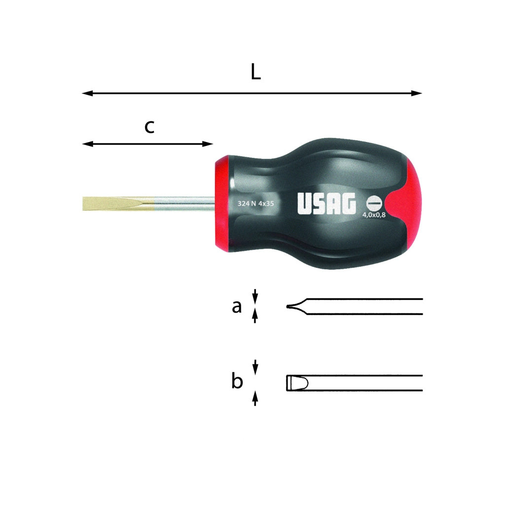 USAG GIRAVITI PER VITI CON INTAGLIO D. 0,8x4x35 U03240463