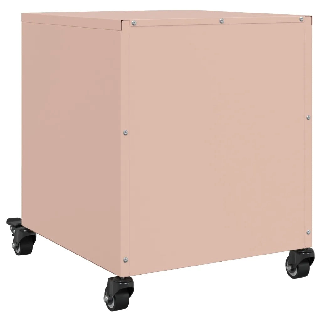 Comodini 2 pz Rosa 36x39x43,5 cm in Acciaio 846629