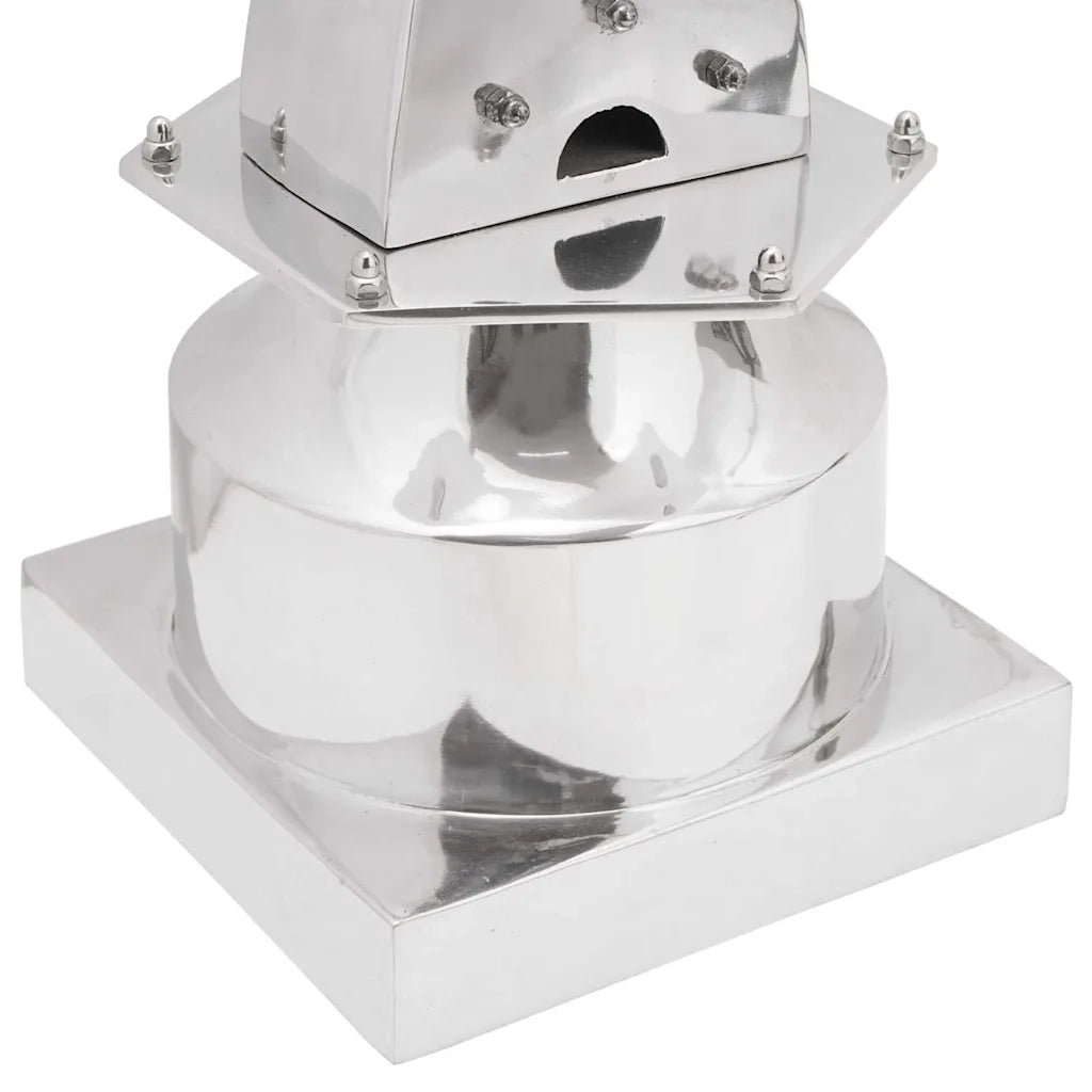 Scultura Argento 26 x 26 x 110 cm Alluminio CFW6557866
