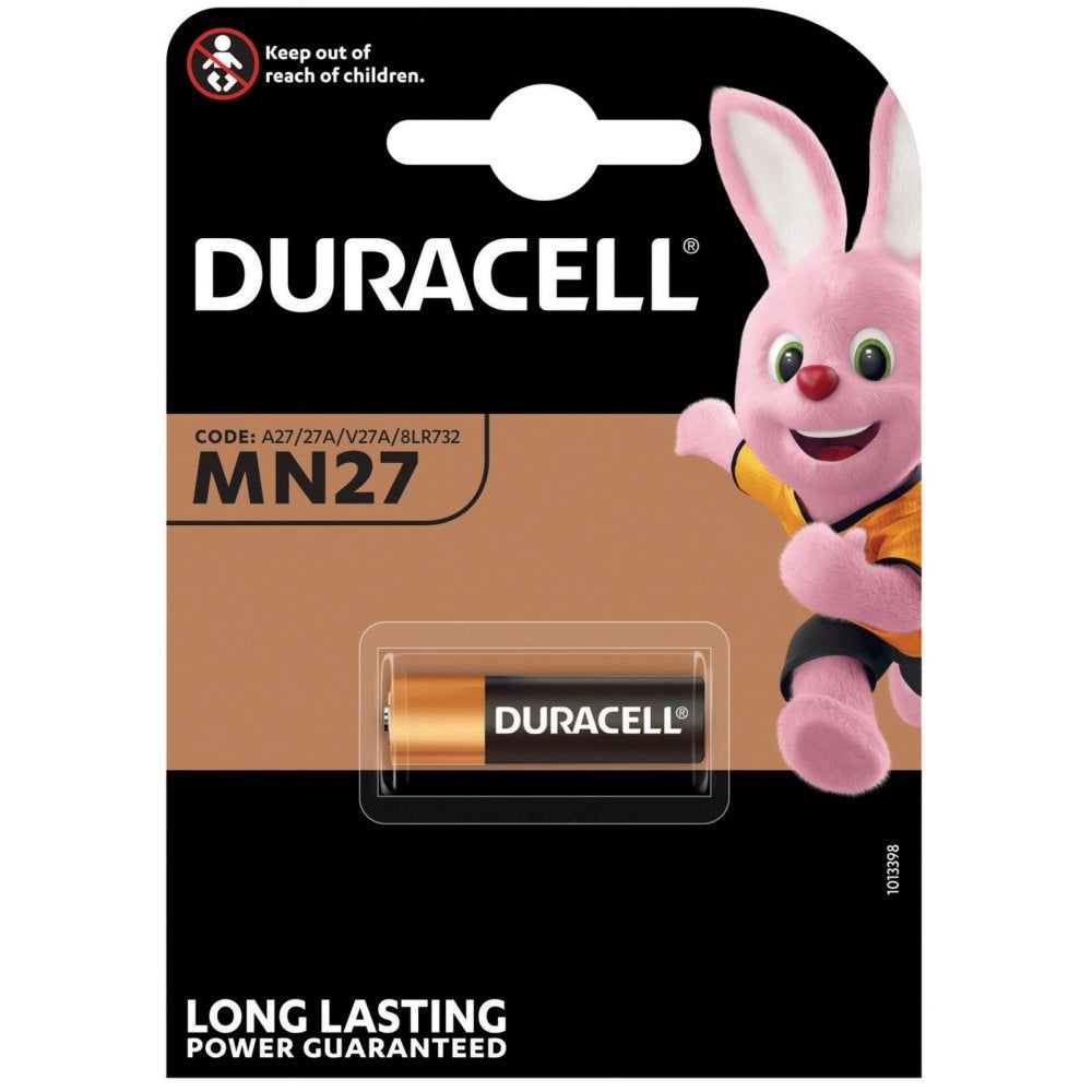 10blister duracell pila alcalina 12v mn27 pz.1 cod:ferx.194