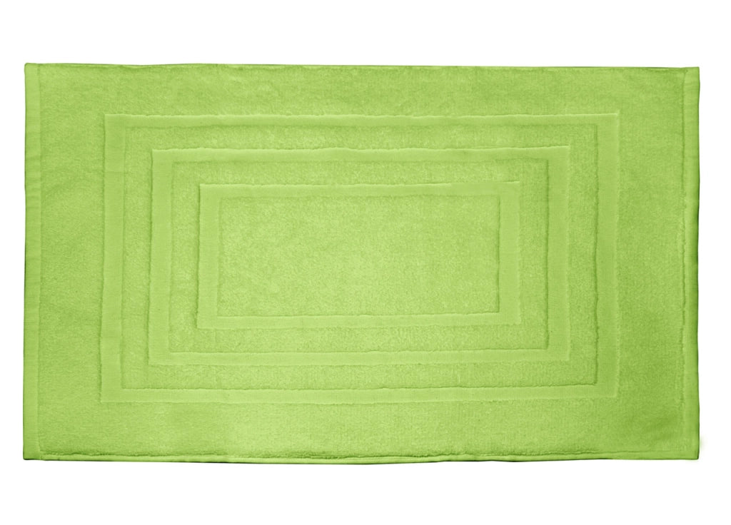 Tappeto Casa Bagno Morbido 50x65cm Tinta Unita 100% Cotone Modello Sophie - Tappeto - Verde Acido