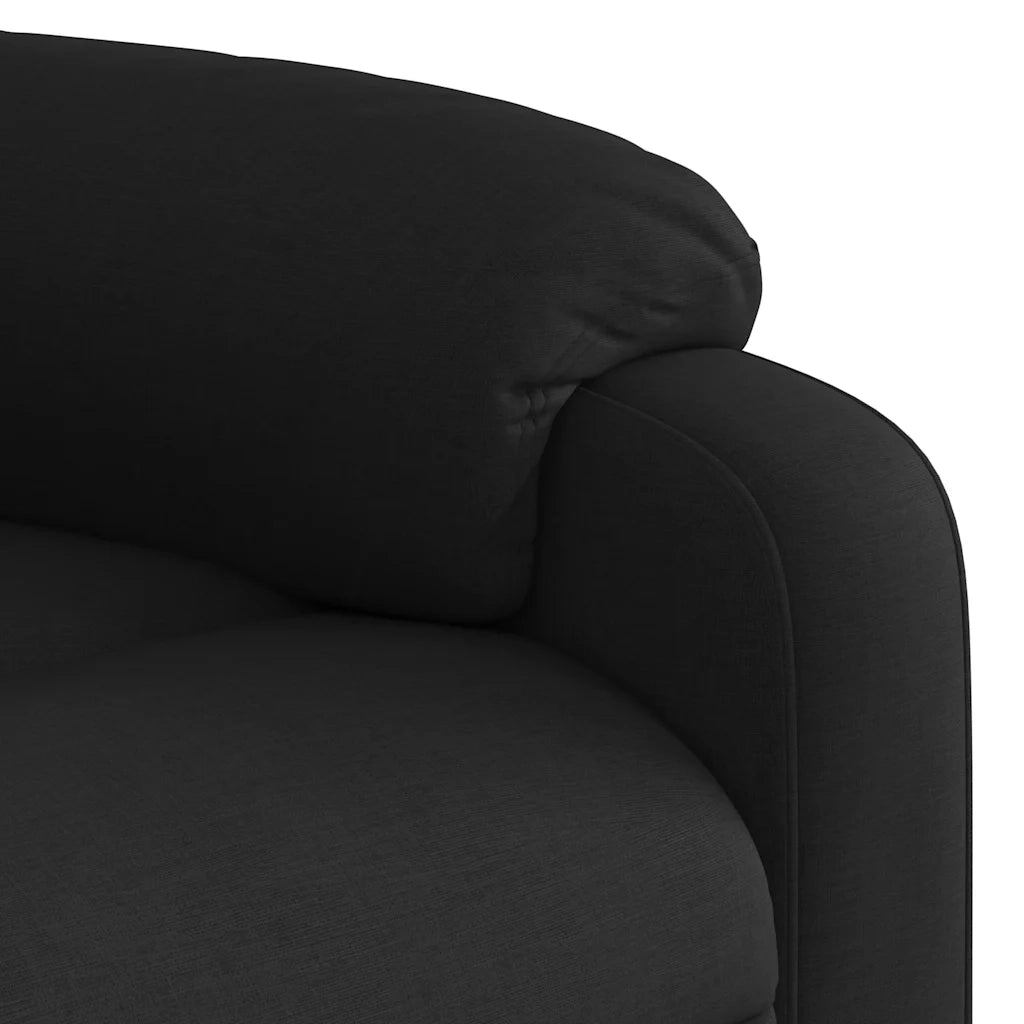 Poltrona reclinabile in tessuto nero 3205722