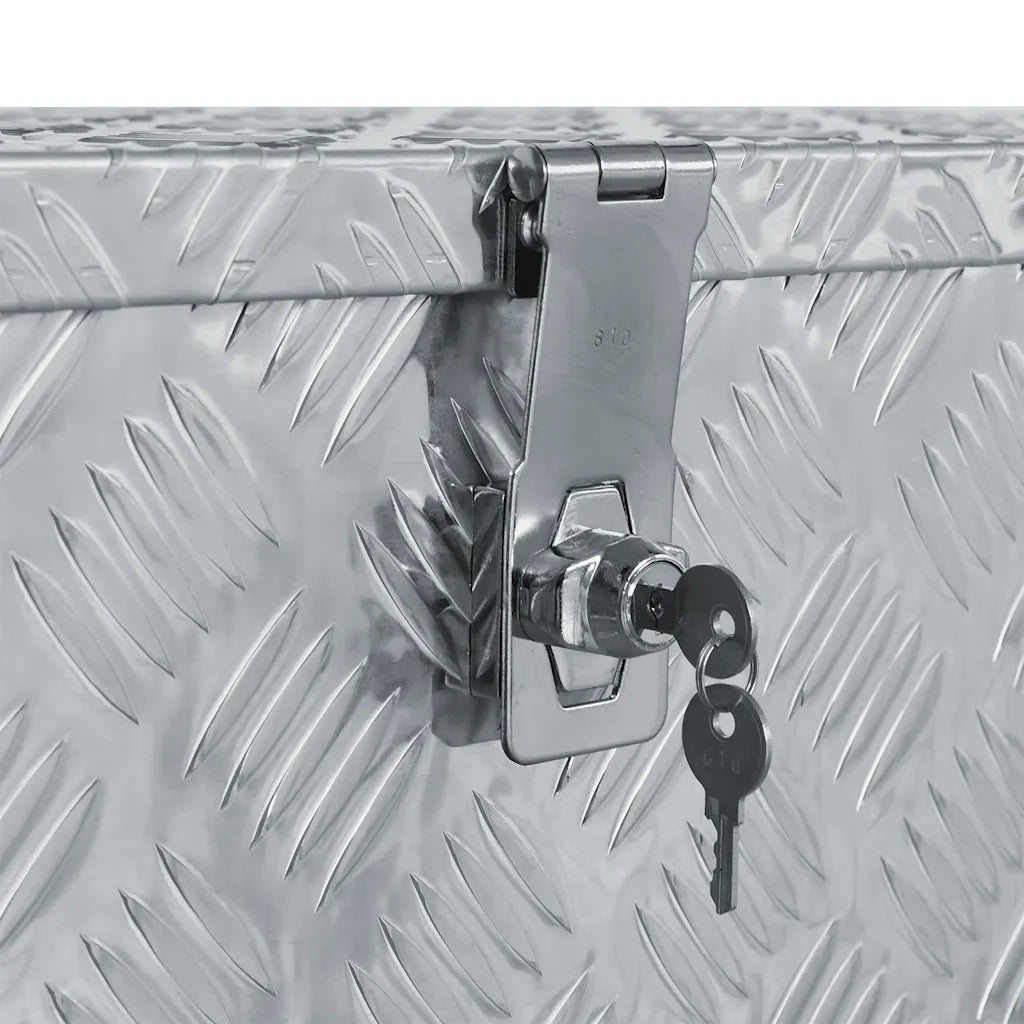 Cassetta in Alluminio 80x30x35 cm Argento 142939