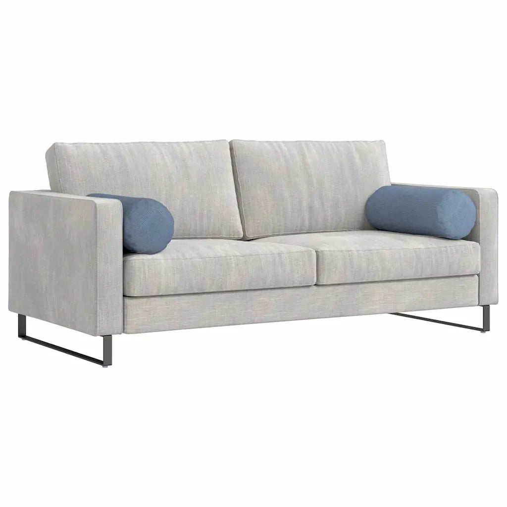 Cuscini a rullo 2 pz | Cuscini per sedie Blu ? 25 x 70 cm Tessuto in Cords