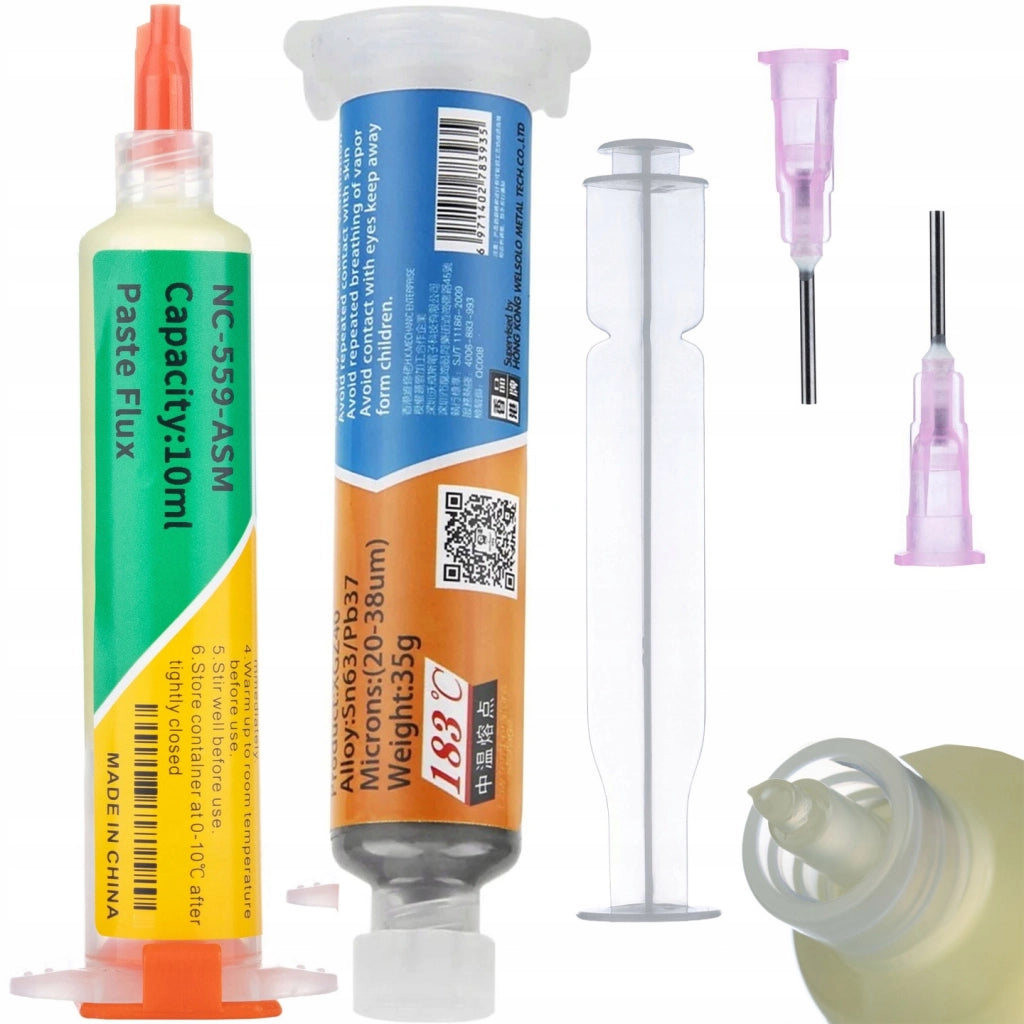 Set Topnik Flux NC-559-ASM + Pasta Saldante XG-Z40 35g – Alta Qualità per Saldatura | Applicazione Precisa