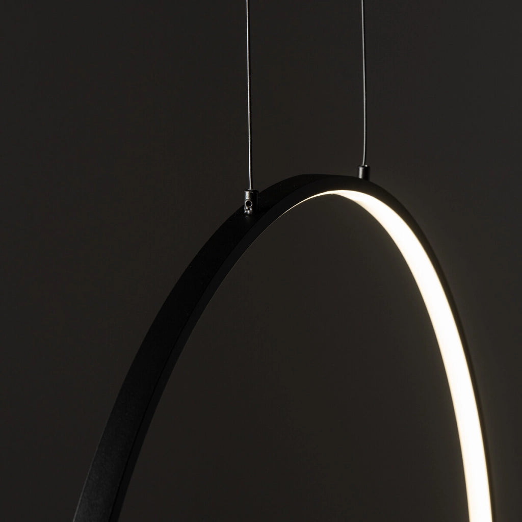 Sospensione Nowodvorski Circolo anello nero LED 21W 3000K