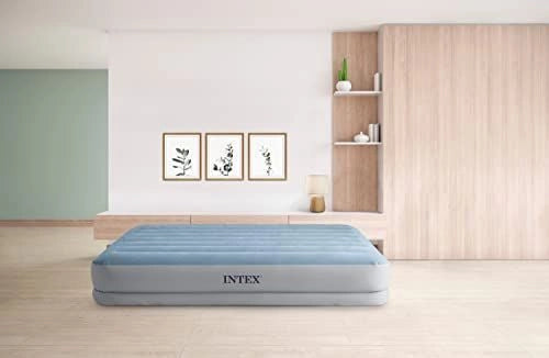 Intex 64159 Materasso Matrimoniale Autogonfiante USB Dura-Beam Mid-Rise Comfort 152x203x36 cm Matrimoniale  Versione 2023
