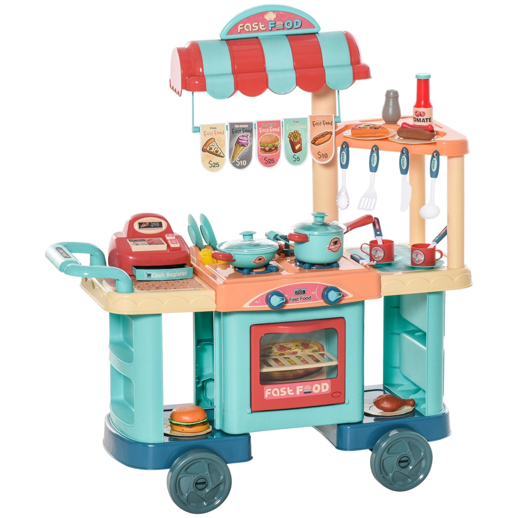 Cucina Giocattolo per Bambini ¨C Minimal ¨C 80x33x91 cm Multicolore