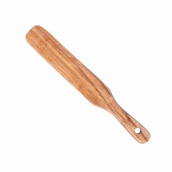 Spazzola per cucina in legno di teak - Materiale 10 x 1,5 pollici - Disegno spaziale - Facile da pulire - Ideale per uso domestico - Spazzola per cucina