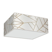 Plafoniera soffitto Milagro Ziggy bianca 50cm 3xE27