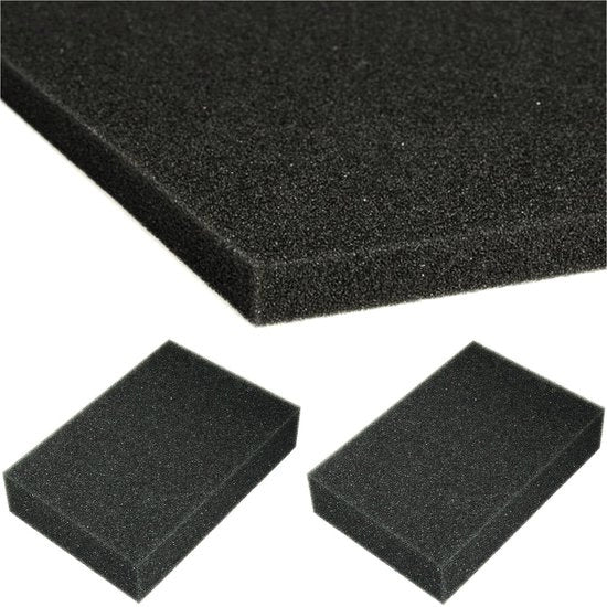 Isolante a schiuma poliuretano densità 25 kg/m³ - Protezione - Rivestimento - Isolamento acustico - Isolamento termico - Facile da pulire - Grigio scuro (30 x 20 x 2 cm, 2 pezzi) - Piastrella di schiuma