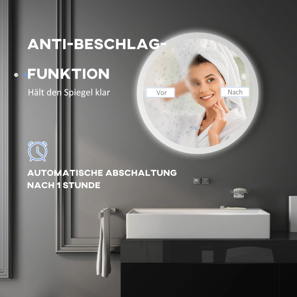Specchio da Bagno con LED e Sensore Touch ¨C Xylo ¨C Antiappannamento