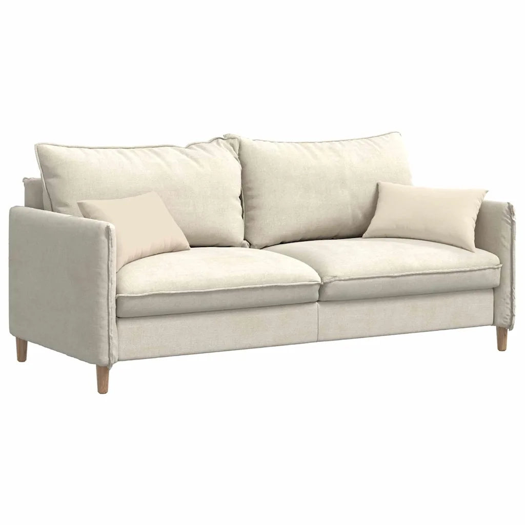 Cuscini da Divano 2 pcs Beige 50 x 30 cm Tessuto 42013644