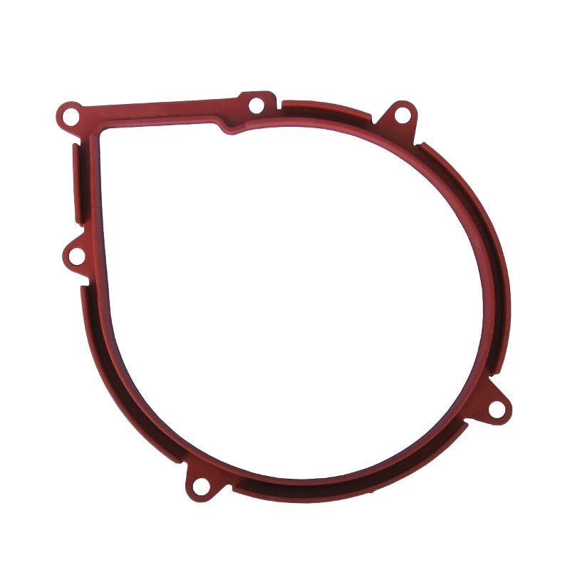 Guarnizione Anteriore aspiratore estrattore fumi di stufe a Pellet a 6 Fori in Gomma siliconica di Colore Rosso 14808000