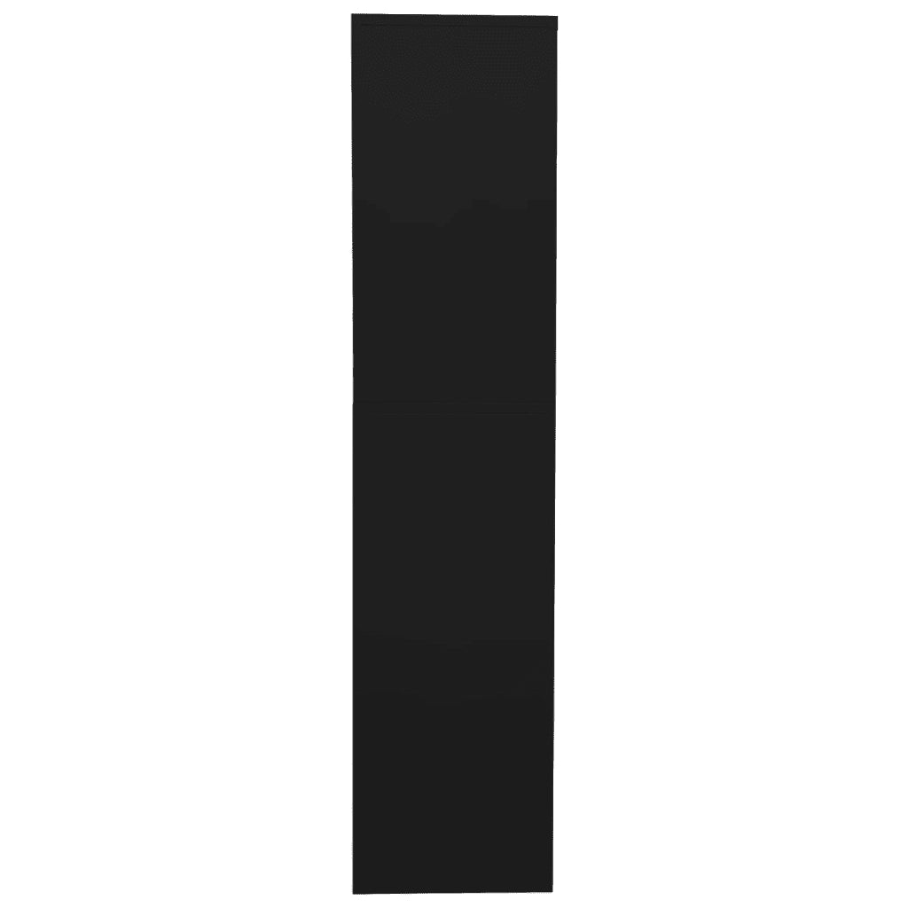 Armadio per Ufficio Nero 90x40x180 cm in Acciaio 336419
