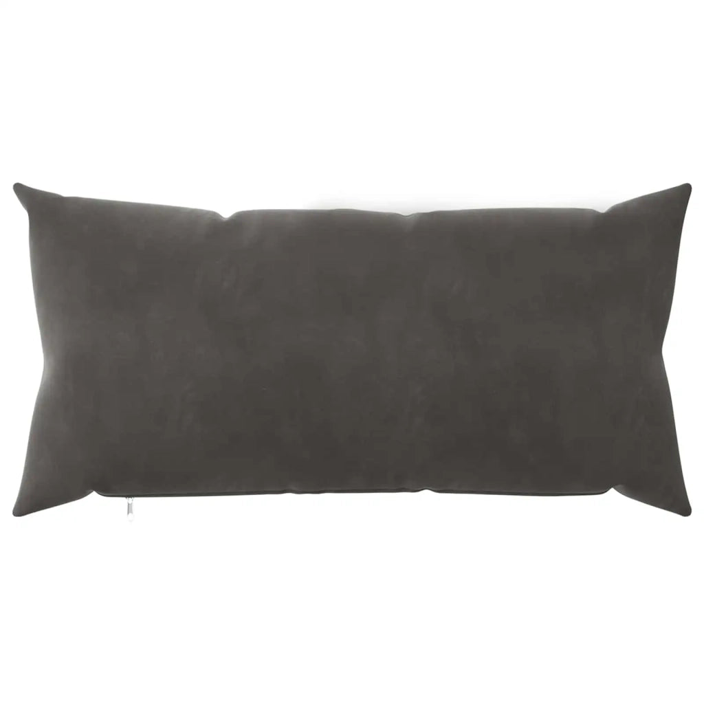 Federa 2 pcs HEERLEN Grigio Scuro 40 x 80 cm Velluto 909817