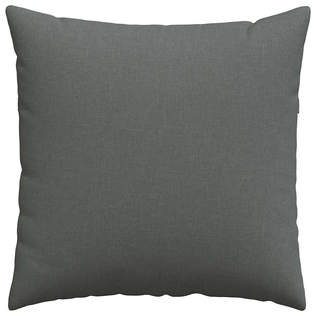 Cuscini da Divano 2 pz | Cuscini per sedie Grigio scuro 60 x 60 cm Tessuto