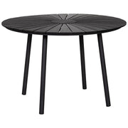 Tavolo in alluminio nero, P109,5 x 72 cm