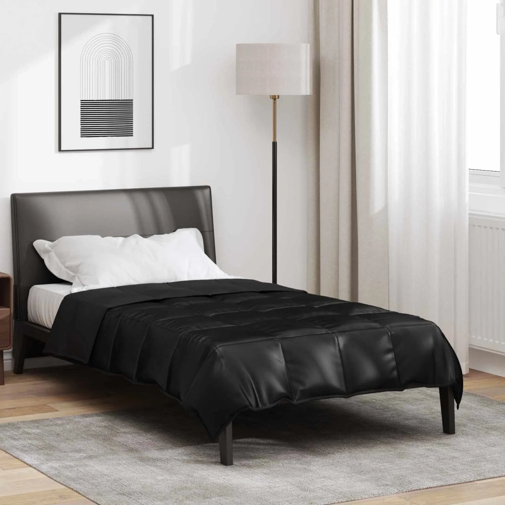 Piumone Completo Annuale Nero 155 x 220 cm Satin e Micropile 42025819