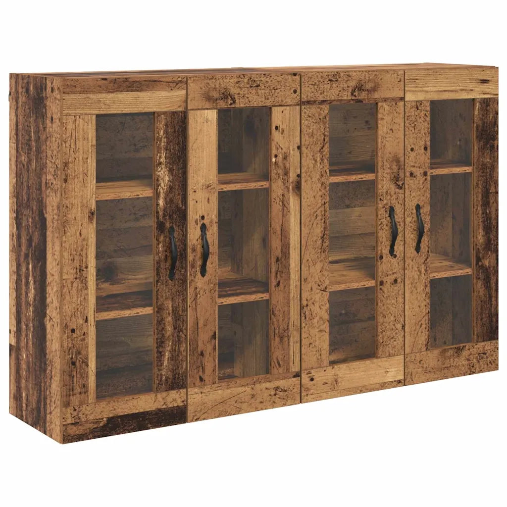 Armadi da Parete 2 pcs Legno vecchio 69,5 x 34 x 90 cm 3402686