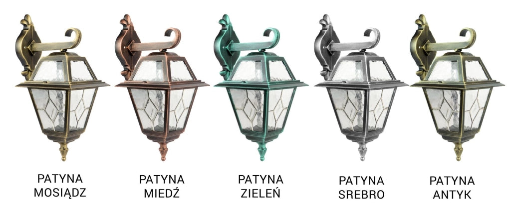 Applique esterna classica WITRAŻ 1xE27 IP43 nera SU-MA